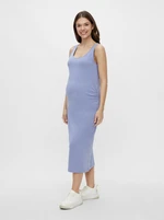 Light Blue Maternity Basic Maxi-Dresses Mama.licious Lea - Women