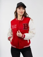 Women's Baseball Jacket GLANO - Red