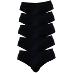 5PACK men's briefs Nedeto black