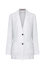 Tommy Hilfiger Sako - LINEN RELAXED SB BLAZER biele