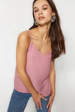 Trendyol Light Pink Basic Strappy Woven Blouse