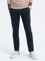 Ombre Men's sweatpants with straight leg - navy blue