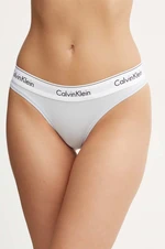 Tanga Calvin Klein Underwear modrá barva, 0000F3786E