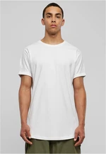 Long T-shirt with a long shape in white