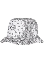 Bandana Print Bucket Hat White