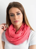 Coral scarf with rhinestones