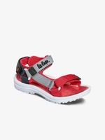 Grey-red girls' sandals Lee Cooper