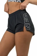 Nebbia FIT Activewear Smart Pocket Shorts Black S Fitness pantaloni