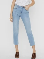 Light blue straight fit jeans Noisy May Jenna - Women