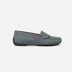 Light green women's moccasins Geox Kosmopolis + Grip - Women's