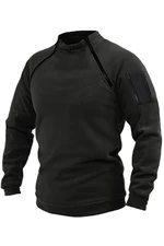 90777 Dewberry Mens Fleece with Arm Pocket-BLACK