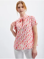 Orsay Pink Women Patterned Blouse - Women