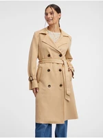 Orsay Beige Ladies Suede Trench Coat - Women