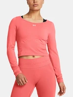 Ružový dámsky športový crop top Under Armour UA Vanish Seamless LS