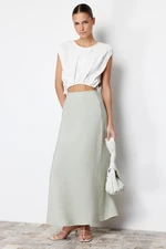 Trendyol Mint Modal A-line Maxi Length Woven Skirt