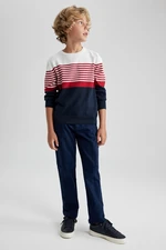 DEFACTO Boys' Cargo Fit Standard Cuff Twill Trousers