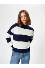 Koton Knitwear Sweater High Collar Long Sleeve Acrylic Fabric