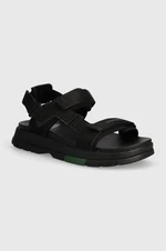 Sandály Lacoste Suruga Premium Textile Sandals dámské, černá barva, na platformě, 47CFA0015