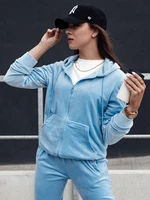 Women's velour set VELCOMFY light blue Dstreet