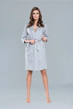 Megan bathrobe with 3/4 sleeve - melange