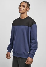 Crewneck top block dark blue/black