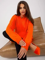 Orange knitted oversize dress RUE PARIS