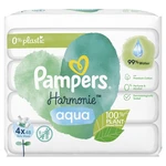 PAMPERS Harmonie Aqua vlhčené obrúsky Plastic Free 4 x 48 ks