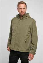 Windbreaker with front zipper olive