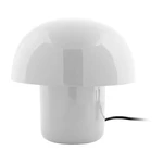 Biała lampa stołowa z metalowym kloszem (wysokość 20 cm) Fat Mushroom – Leitmotiv