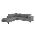 Szara sofa ogrodowa (lewostronna) Sicilie – Exotan