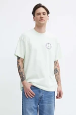 Bavlněné tričko Billabong tyrkysová barva, s potiskem, ABYZT02313