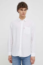 Bavlněná košile Levi's bílá barva, regular, s klasickým límcem