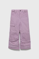 Dětské lyžařské kalhoty Columbia růžová barva