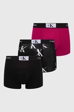 Boxerky Calvin Klein Underwear 3-pack pánské, černá barva, 000NB3528E