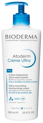 Bioderma Ultra vyživujúci a hydratačný telový krém Atoderm ( Ultra - Nourish ing Moisturising Cream) 500 ml