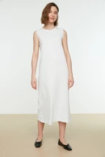 Trendyol White Sleeveless Dress With Lining-Underwear