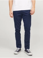 Dark blue chino pants Jack & Jones Marco - Men