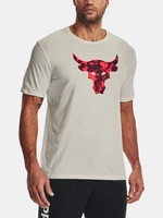 Under Armour UA Project Rock Brahma Bull SS Triko Bílá