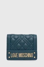 Peňaženka Love Moschino dámska, zelená farba, JC5601PP1LLA0000