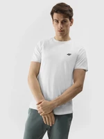 Men's Plain T-Shirt Regular 4F - White