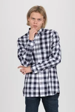 Tommy Hilfiger Shirt - WCC SLIM MONOGRAM CHECK SHIRT dark blue-white