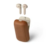 Căști wireless SPEAKERBUDS cu difuzor, mai multe culori - LEXON Culoare: maro deschis