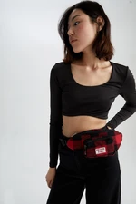 DEFACTO Women's Square Patterned Coin And Waist Bag