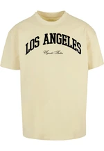 L.A. College Oversize T-Shirt Soft Yellow