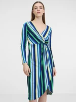 Orsay Green-Blue Ladies Striped Dress - Women