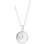 925 Sterling Silver Necklace Pendant For Women Japanese Pearl Shell Ginkgo Round 925 Jewelry Pendant Silver Necklae