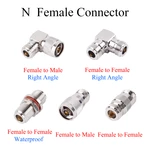 1Pcs RF Coaxial Connector N Female to Male Plug / Female Jack Adapter Right Angle Use For TV Repeater Antenna Waterproof