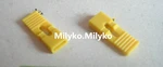 1000pcs/lot 2.54mm Yellow Mini Jumper with handle for Pin Header