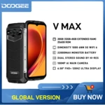 DOOGEE V Max 5G Rugged Phone 6.58" 120Hz Dimensity 1080 Hi-Res 108MP AI Main Camera 12GB + 256GB 22000mAh Battery Phone