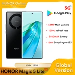 New Arrival HONOR Magic 5 Lite 5G Smartphone 6.67 Inches 120Hz AMOLED Display 64MP Camera 5100 mAh Mobile Phones HONOR X9a